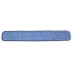 36 inch Wet Mop Pad - Blue - Rectangular - Piped - Hook and Loop Fastener 36"
