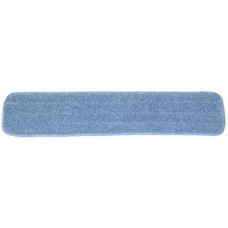 26 inch Wet Mop Pad - Blue - Rectangular - Stitched -Hook and Loop Fastener 26"