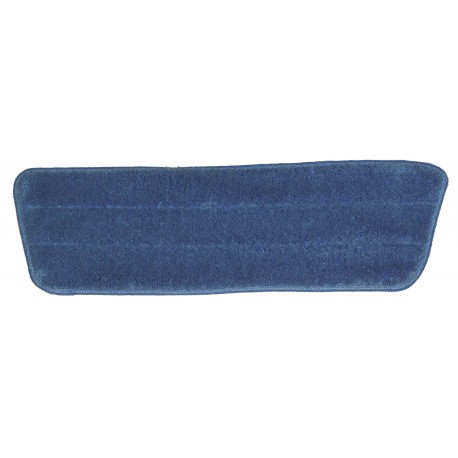 17 inch Dry Mop Pad - Blue - Trapezoid - Stitched Edges 17"