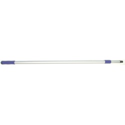 Mop Handle - Acme Threads - Extends 40 to 72 inch - Aluminum/Black - 2pc