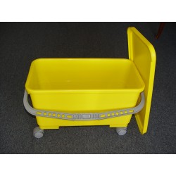 Plastic Charging Bucket, - Air / Water tight Lid - Wheels -  No Sieve - 4 Color Choices*Does NOT qualify for Free or $5 Shipping