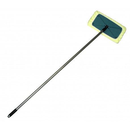 Sh-Mop Head, One Piece, 50 inch Steel Handle, 1 Microfiber Pad, Yellow