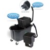26 Qt Side Press Wringer Bucket Combo