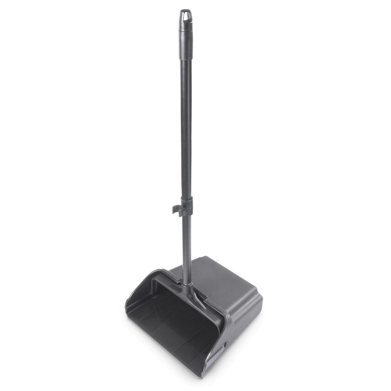 Lobby Dustpan w/Wheels & Broom Clip Leading Edge Products