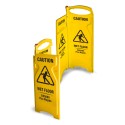 4-sided Folding Wet Floor Sign - Yellow*Does NOT qualify for Free Shipping