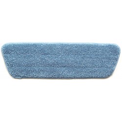 17 inch  Wet Mop Pad - Blue - Trapezoid - Stitched Edges