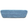  17in Wet Mop Pad - Blue - Trapezoid - Stitched Edges