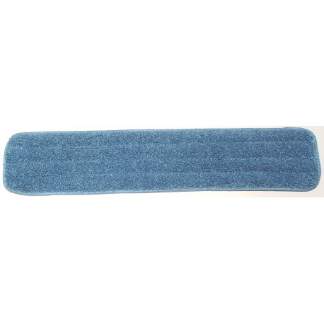 20in Wet Mop Pad - Blue - Rectangular - Stitched - Sponge -Hook and Loop Fastener