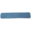 20 inch Wet Mop Pad - Blue - Rectangular - Stitched - Sponge -Hook and Loop Fastener Style